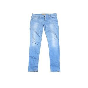 Guess Power Ultra Skinny Faded Denim Skinny Jeans Womens Size 27 Blue